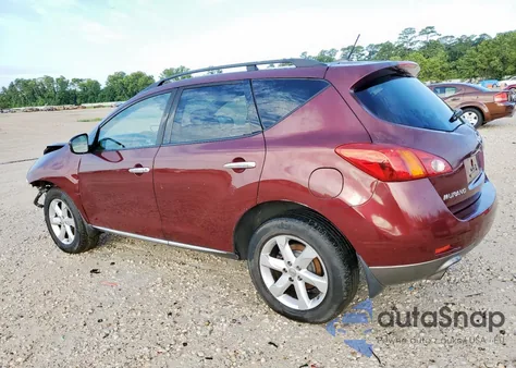 2009 Nissan Murano S z USA, uszkodzony, nr VIN JN8AZ18U79W031297